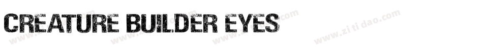 Creature Builder Eyes字体转换
